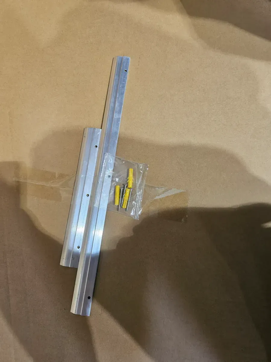 Essential 18 in. W x 36 in. H Oval Framed Wall Mount Bathroom Vanity Mirror in Moderne Brushed Gold - image 5