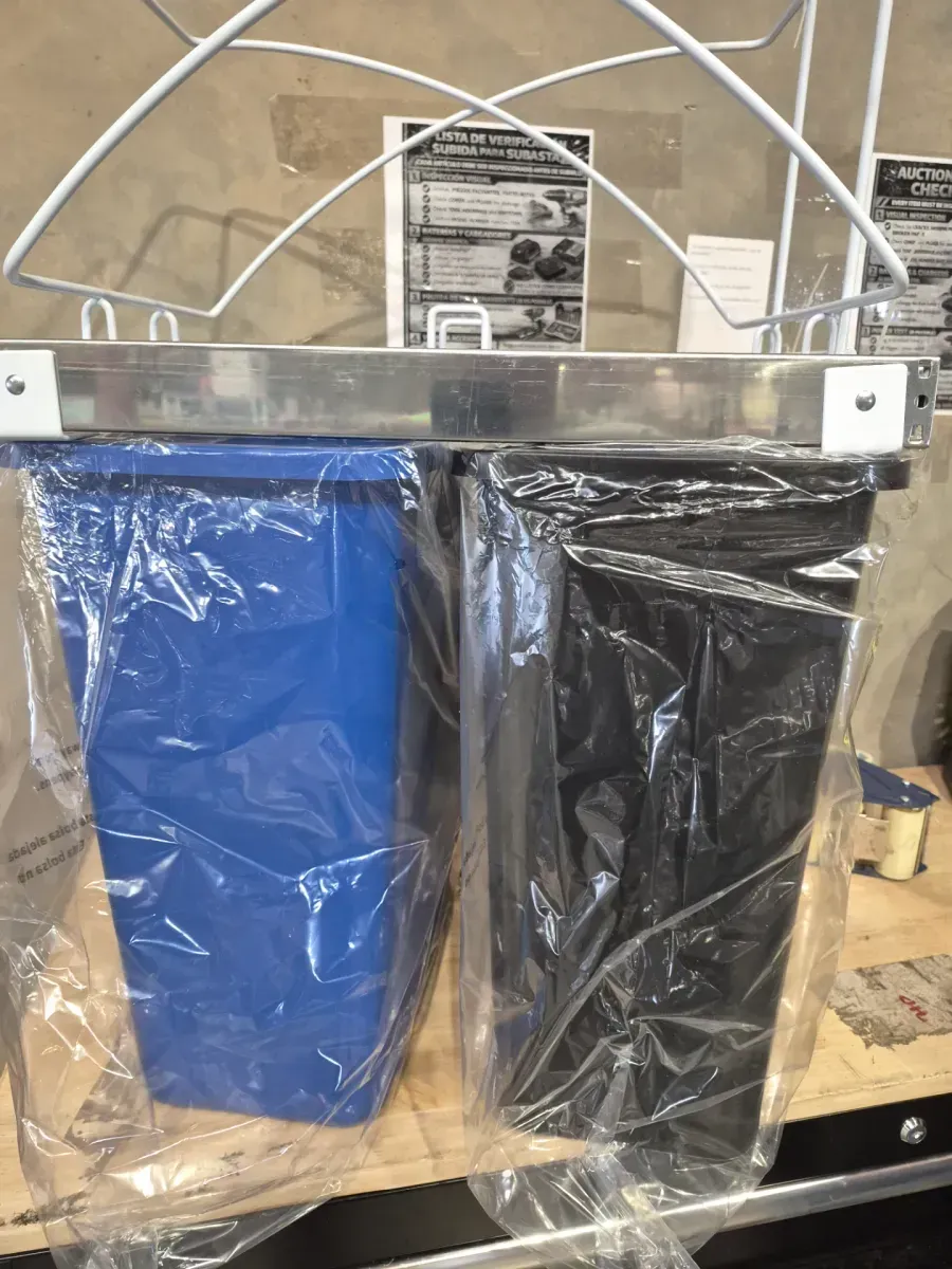 15.3 Gal. Dual Compartment Pull Out Kitchen Trash Can with In-Cabinet Design - image 3