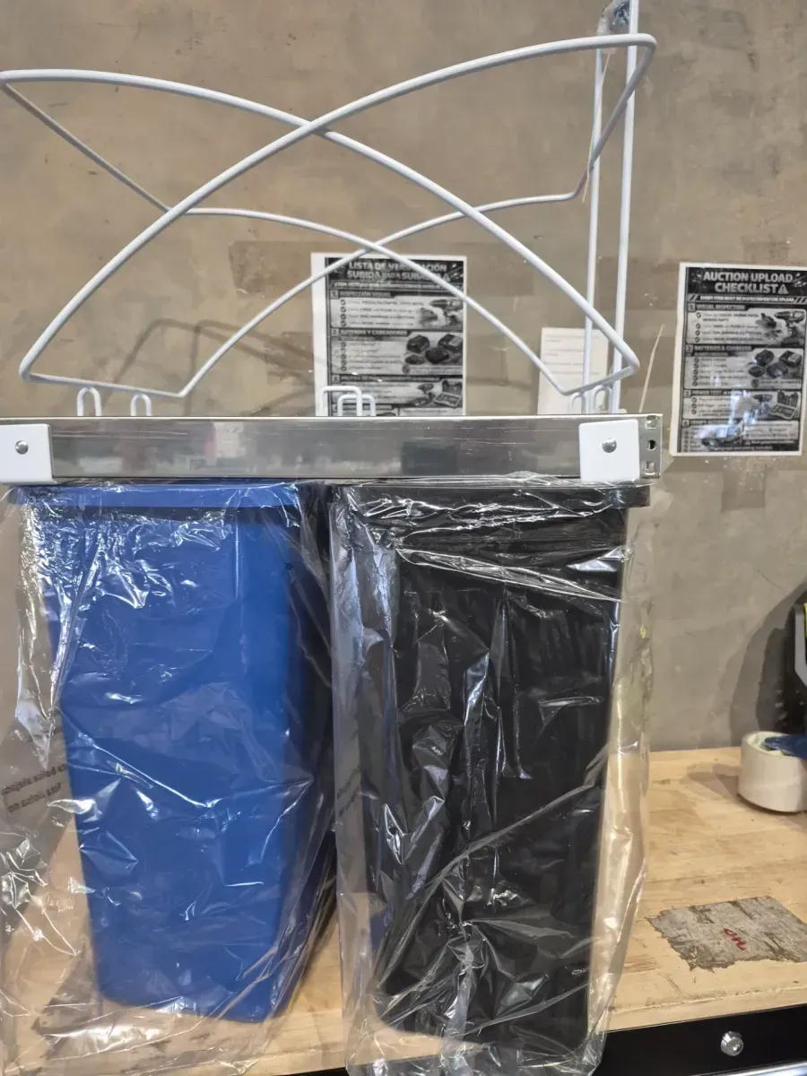 15.3 Gal. Dual Compartment Pull Out Kitchen Trash Can with In-Cabinet Design - image 5