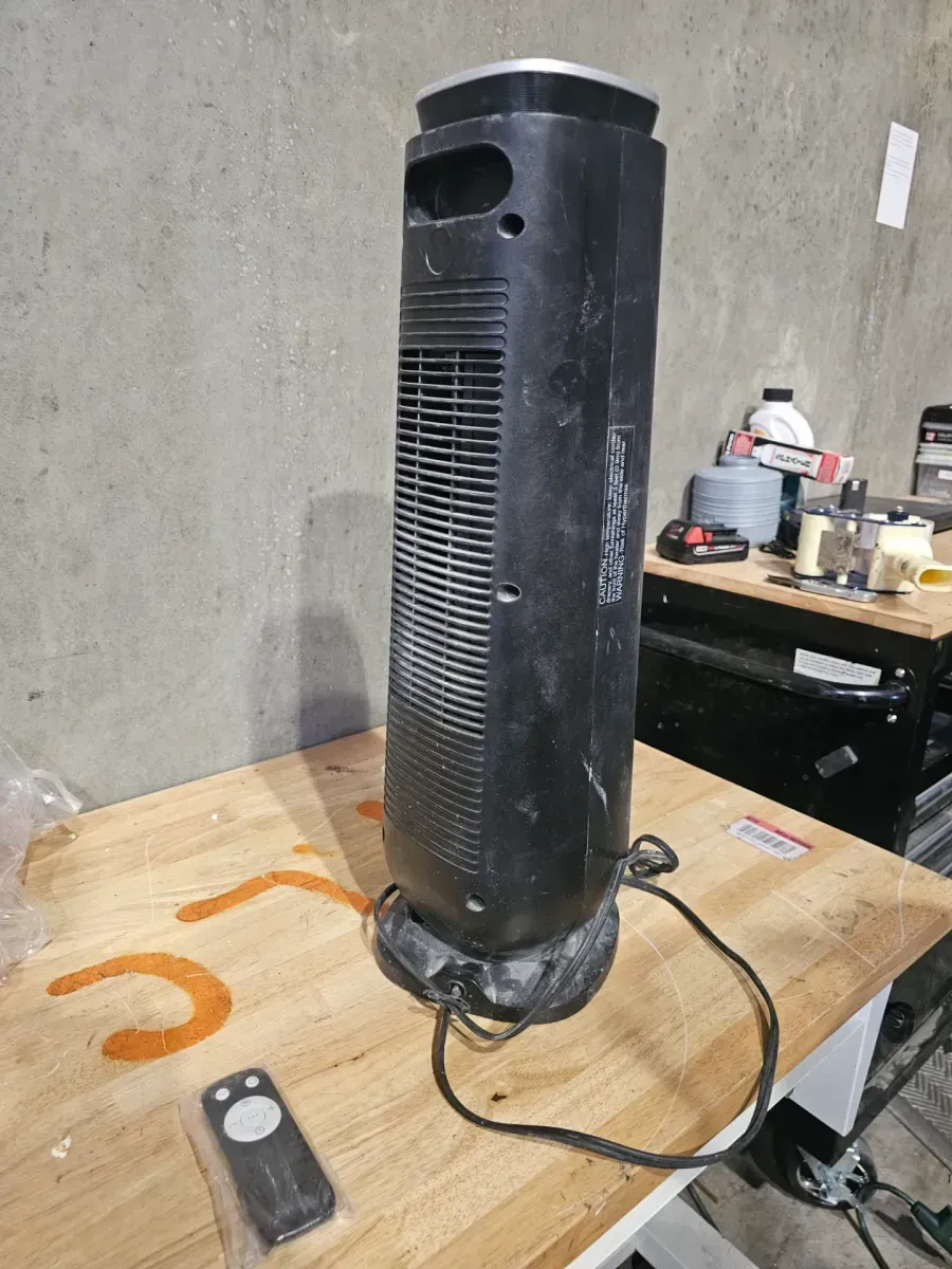 Pelonis 1500-Watt 23 in. Digital Tower Indoor Ceramic Heater Quiet Operation w/ Safety Overheat Protection and Fan Mode in Black - image 3