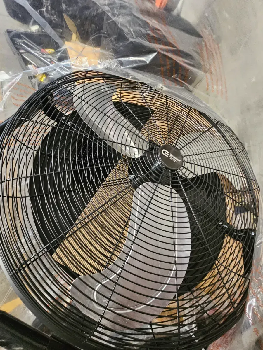 30 in. 3-Speeds High Velocity Tilting Pedestal Fan with Adjustable Height in Black - image 4