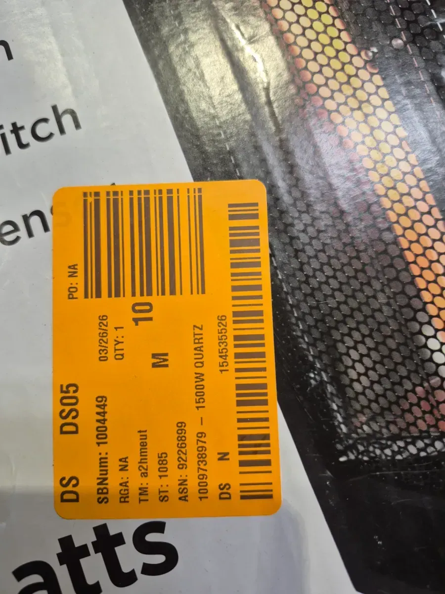 1500-Watt Black Electric Tower Quartz Infrared Space Heater with Thermostat - image 4