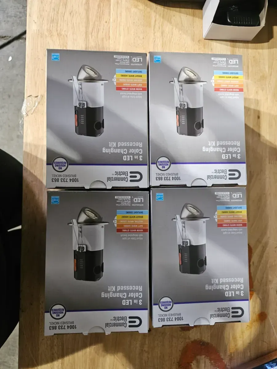 Premium Downlight 3 in. 2700K - 5000K Brushed Nickel New Construction/Remodel Recessed Integrated LED Gimbal Kit - image 4