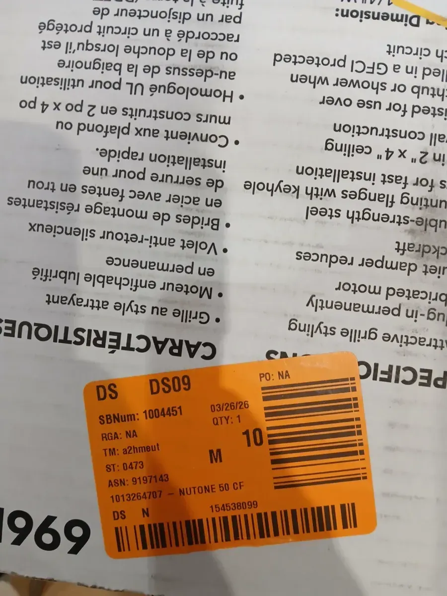 Broan-NuTone 50 CFM Ceiling Bathroom Exhaust Fan with No‑Cut Installation, Quiet Operation - image 2