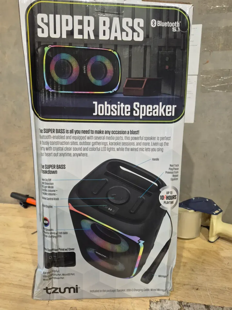 Speaker (Tzumi Super Bass Jobsite Speaker) - image 3