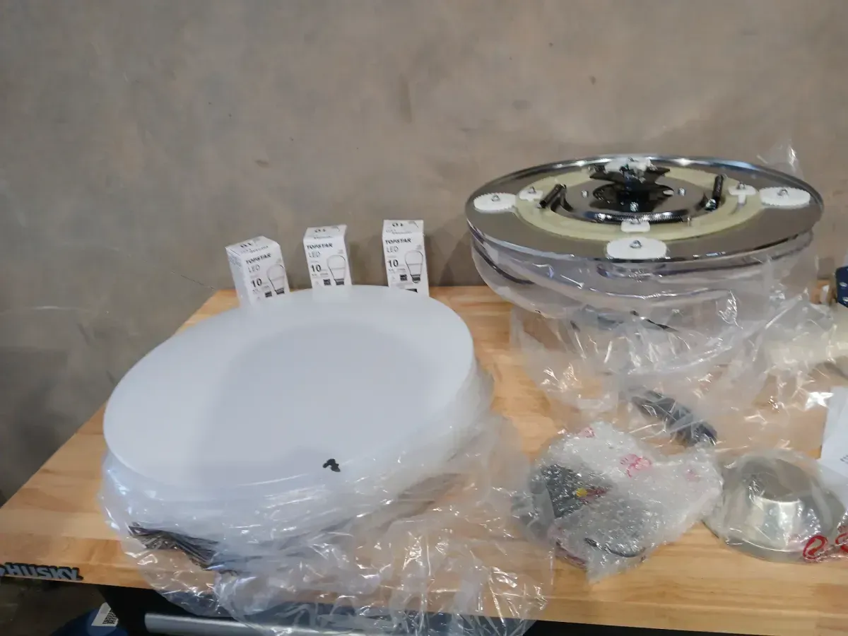 Mya 36 in. Indoor Chrome and Clear Remote Control Ceiling Fan - image 4