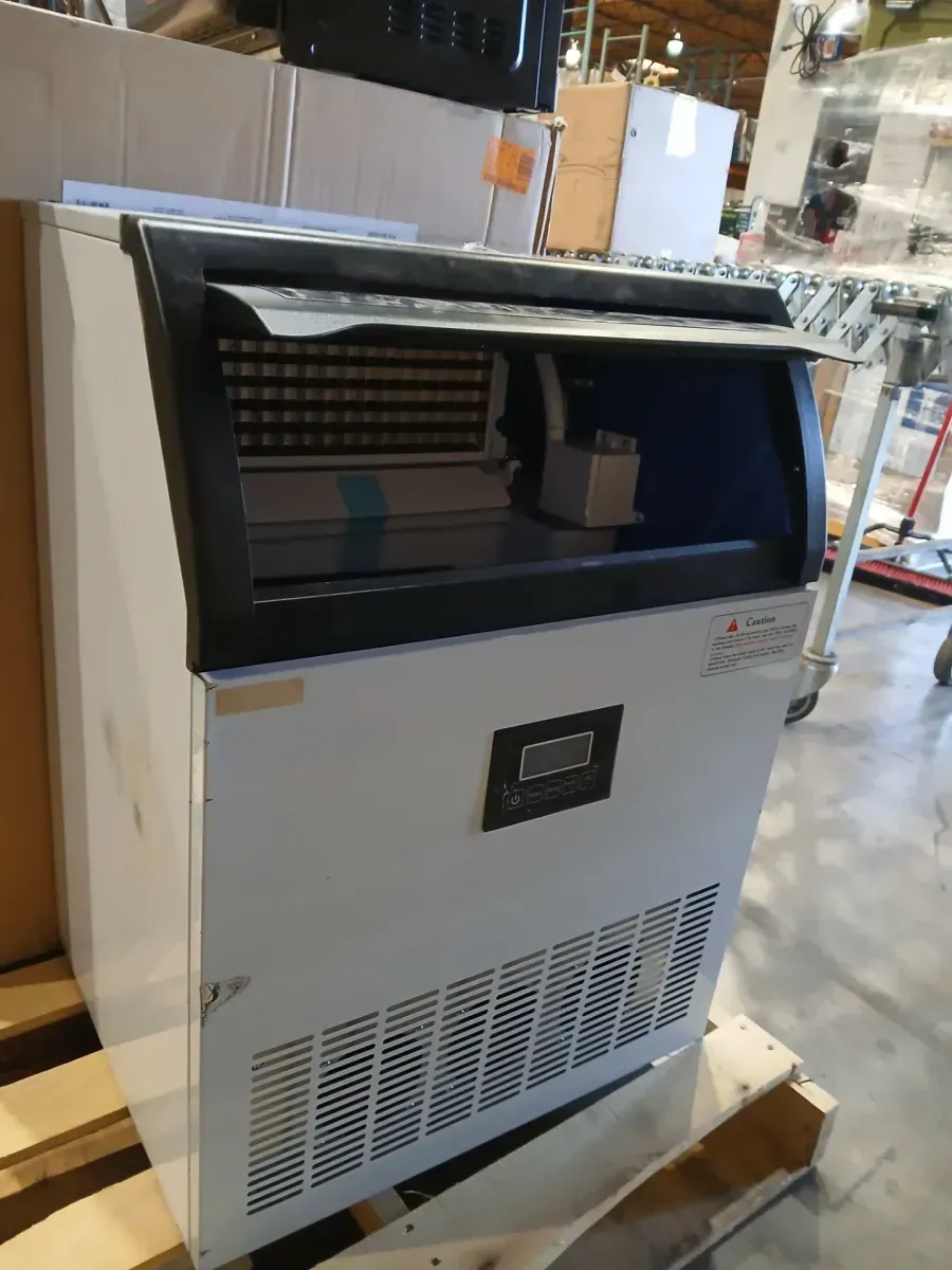 24 in. 300 lbs. Per Day Ice Maker in Silver 7,800 + Ice Cube Daily with Internal Blue LED Lighting and Adjustable Height - image 2