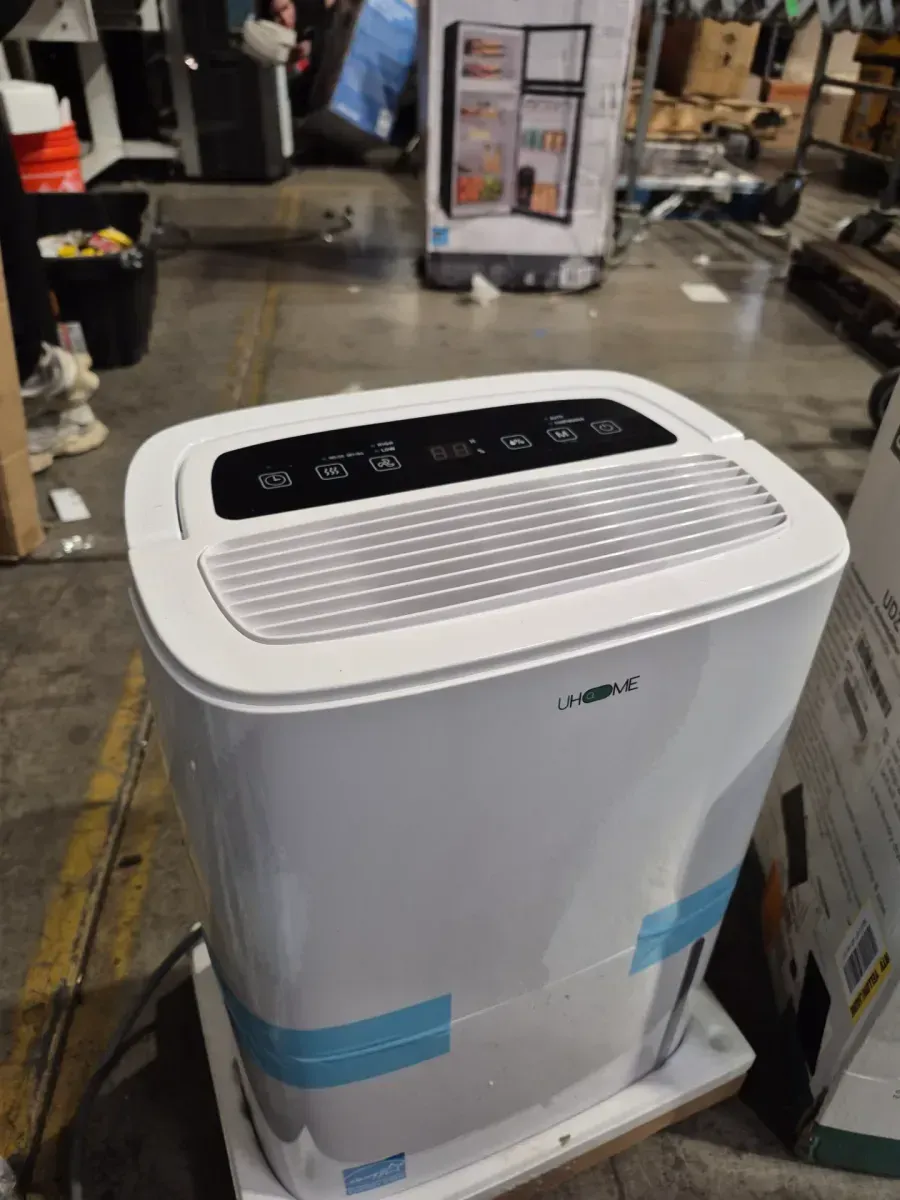 120 pt. 6,000 sq.ft. Dehumidifier in. White with Large Bucket and Drain Hose for Basement, Garage, with Auto Defrost - image 4