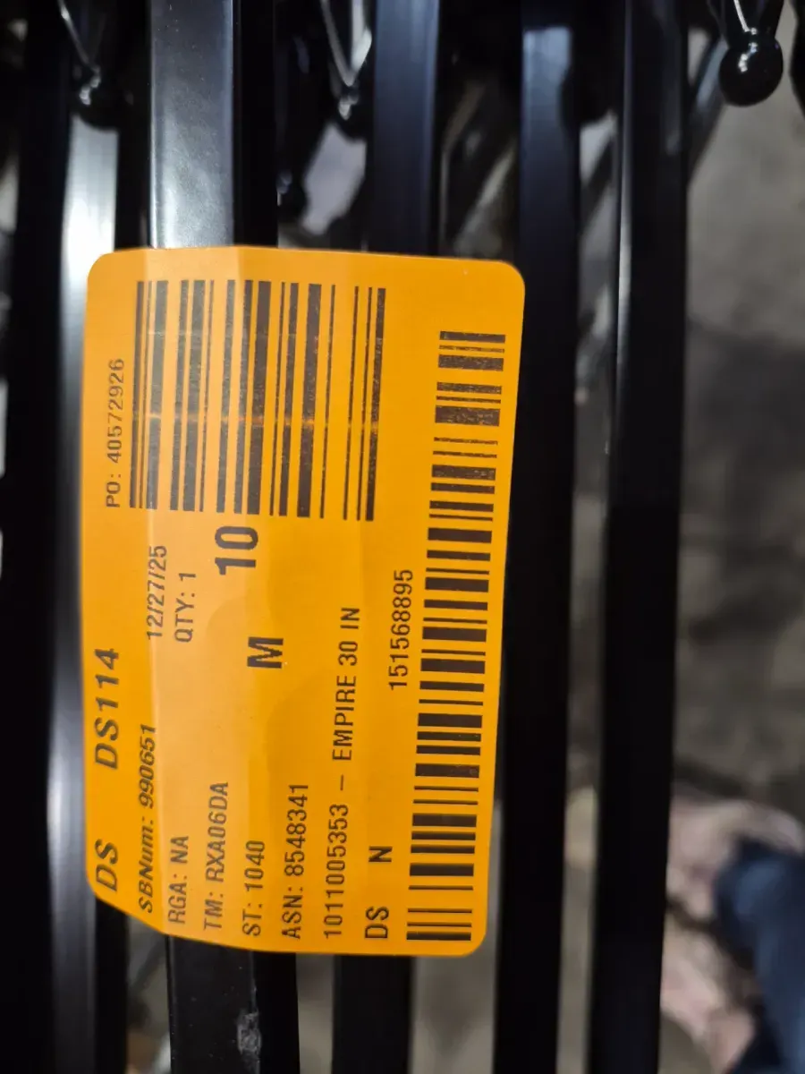 Empire 29 in. H x 36 in. W Black Steel 3-Rail Fence Panel (4-Pack) - image 5