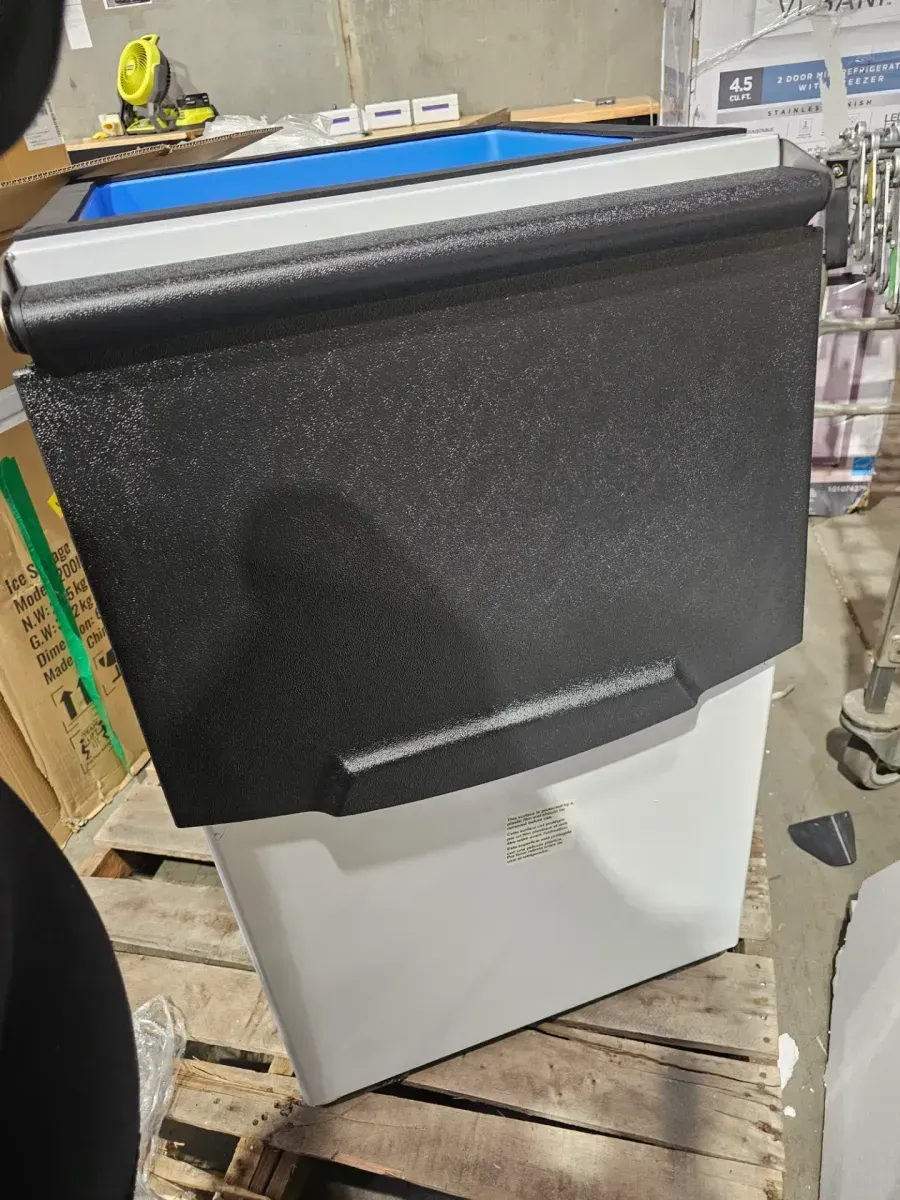 20.4 in. Commercial Ice Maker Machine 300 lbs./24H w/ 300 lbs. Storage Self-Cleaning Full Size Cubes Freestanding Silver - image 4