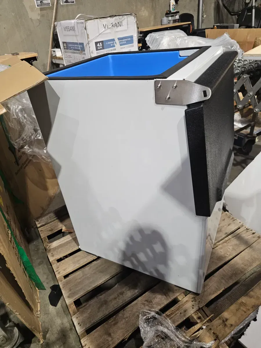 20.4 in. Commercial Ice Maker Machine 300 lbs./24H w/ 300 lbs. Storage Self-Cleaning Full Size Cubes Freestanding Silver - image 5