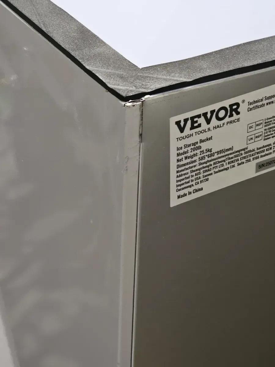 20.4 in. Commercial Ice Maker Machine 300 lbs./24H w/ 300 lbs. Storage Self-Cleaning Full Size Cubes Freestanding Silver - image 6