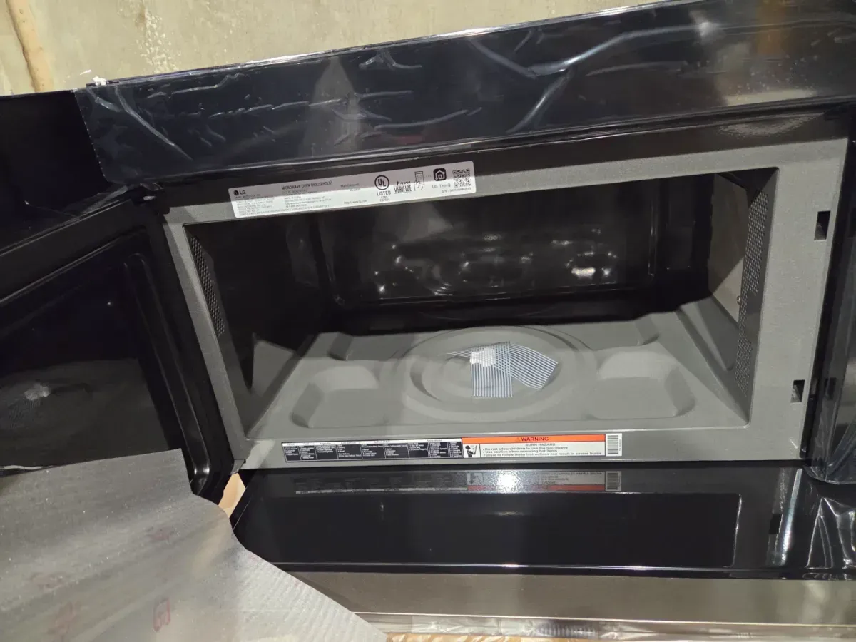 Smart 2.1 cu. ft. Stainless Steel Electric 1050-Watt Over-The-Range Microwave with Sensor Cook - image 5