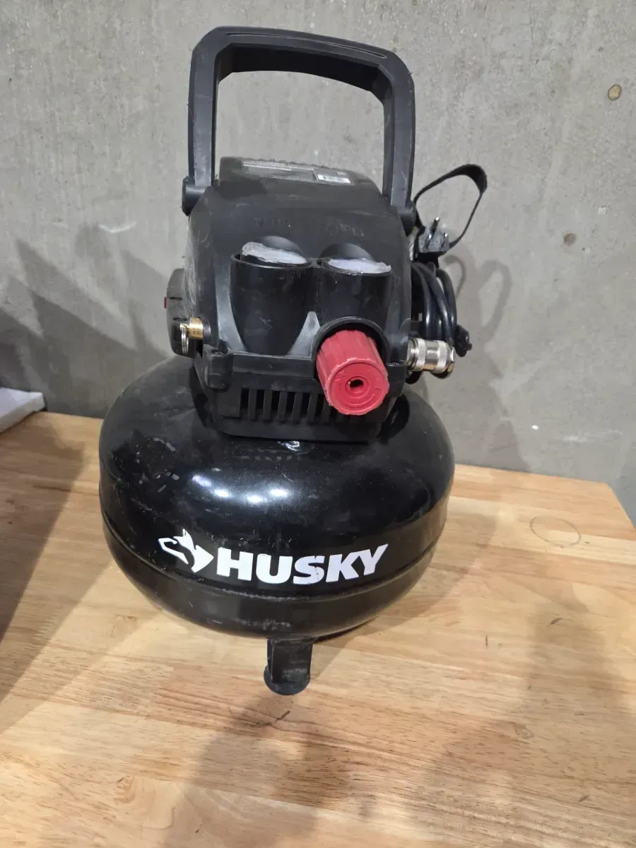 3 Gal. 120 PSI Portable Electric Oil-Free Light Duty Pancake Air Compressor with Fold Down Handle and 1-Quick Coupler - image 2