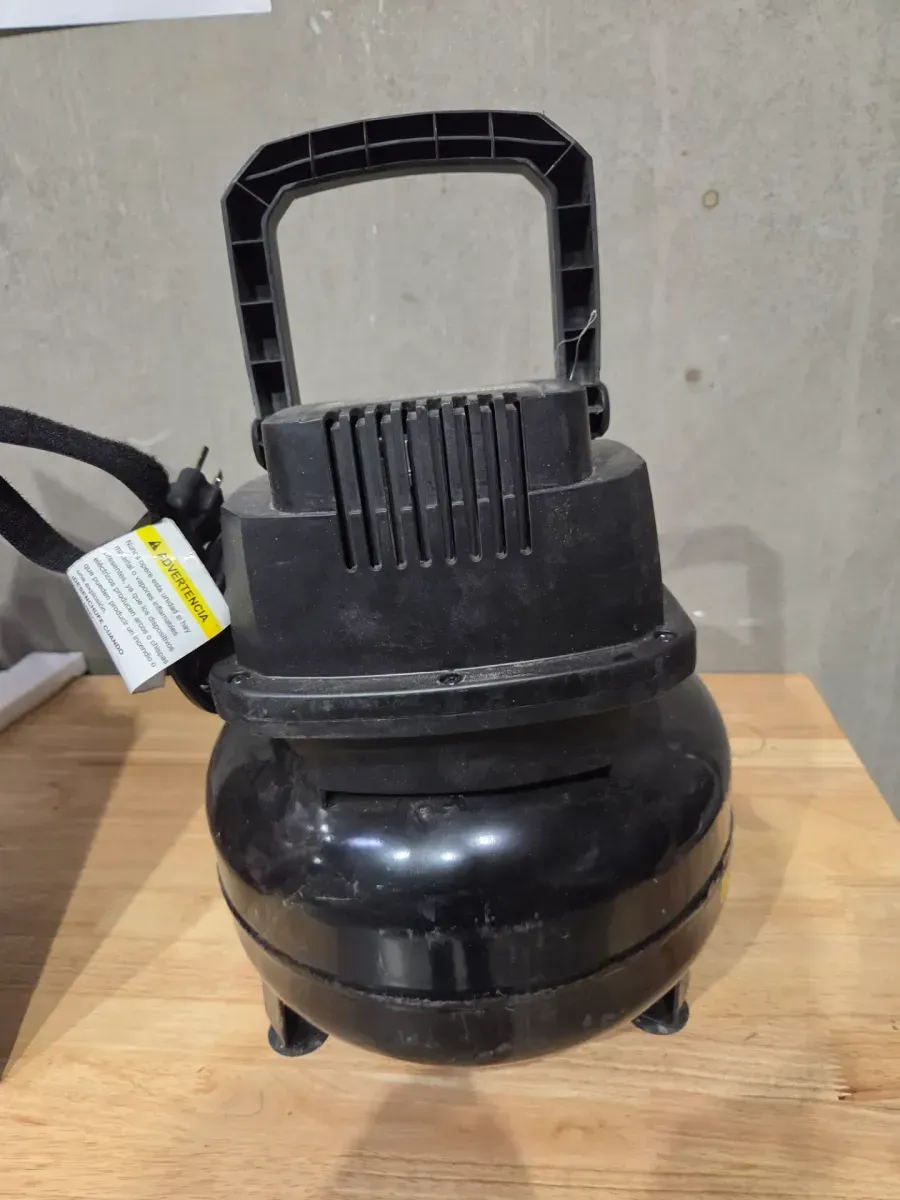 3 Gal. 120 PSI Portable Electric Oil-Free Light Duty Pancake Air Compressor with Fold Down Handle and 1-Quick Coupler - image 3