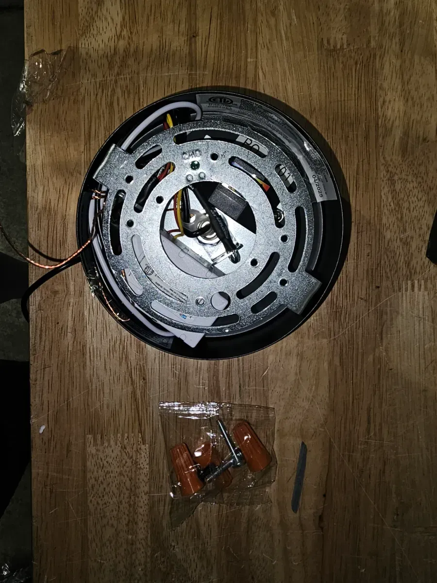 Alton 15-Watt 1 Light Black & Wood Modern 5 CCT Integrated LED Mini Pendant Light Fixture for Kitchen Island - image 4