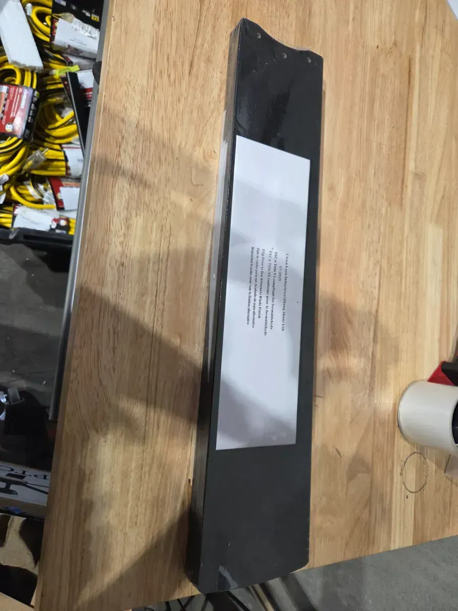 Benning 52 in. Indoor Matte Black Downrod Mount Ceiling Fan with Adjustable White Light LED and Remote Control Included - image 3