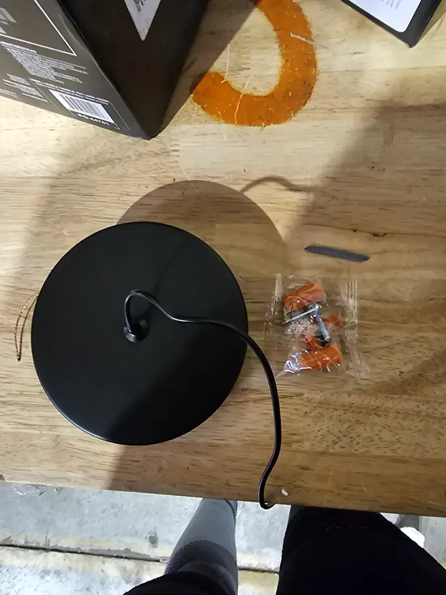 Alton 15-Watt 1 Light Black & Wood Modern 5 CCT Integrated LED Mini Pendant Light Fixture for Kitchen Island - image 5