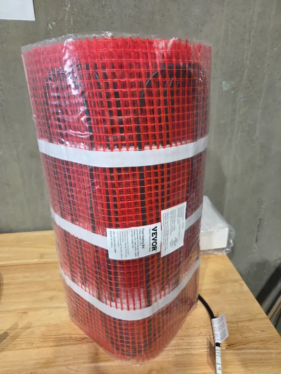 Floor Heating Mat 100 Sq. ft Electric Radiant In-Floor Heated Warm System with Digital Floor Sensing Thermostat - image 2