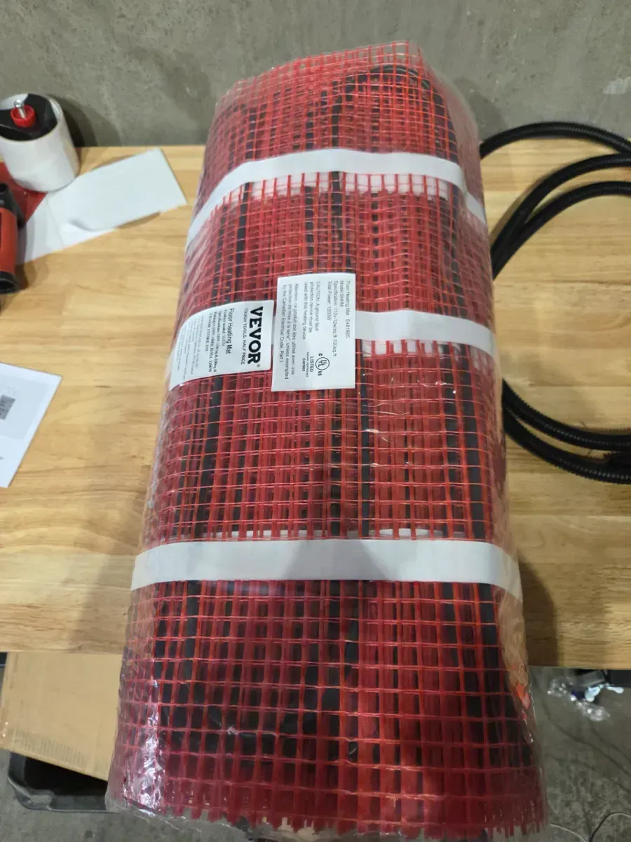 Floor Heating Mat 100 Sq. ft Electric Radiant In-Floor Heated Warm System with Digital Floor Sensing Thermostat - image 3