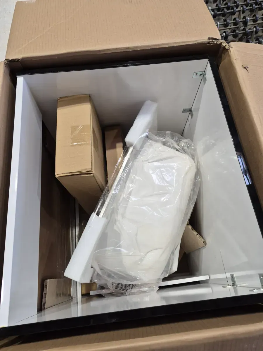 24 in. W x 21 in. D x 34 in. L Stainless Steel Laundry Sink with Faucet and Drawer Cabinet in Black - image 4