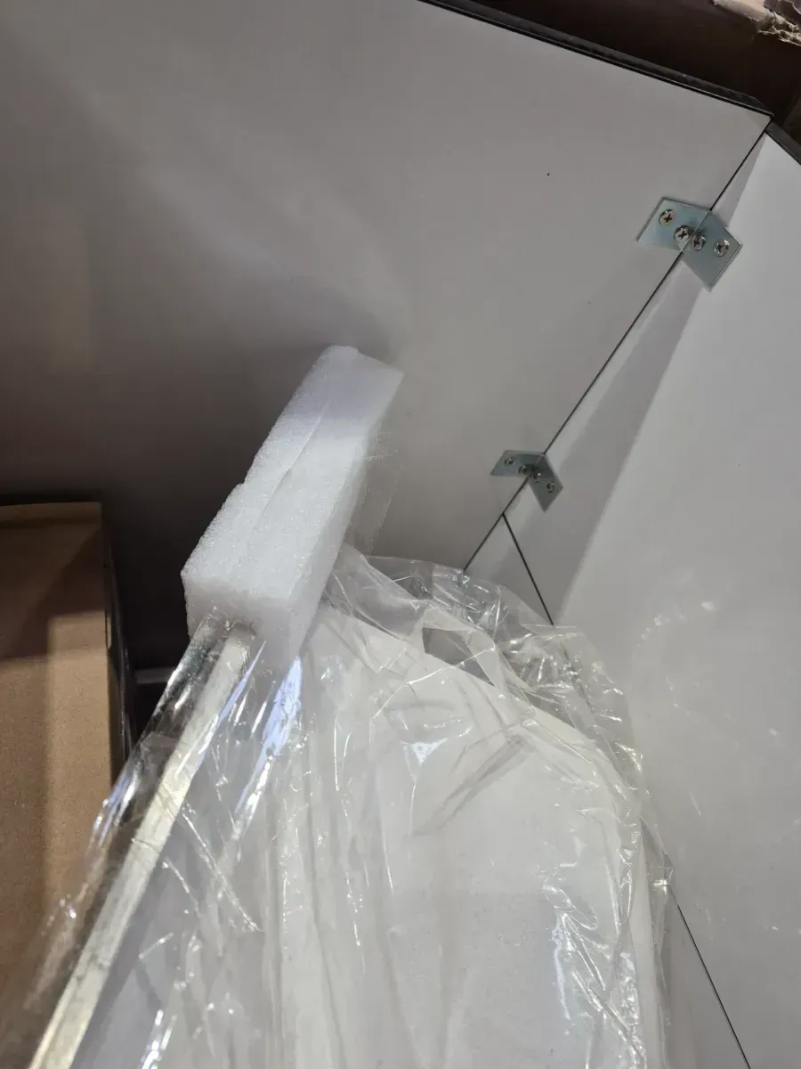 24 in. W x 21 in. D x 34 in. L Stainless Steel Laundry Sink with Faucet and Drawer Cabinet in Black - image 5