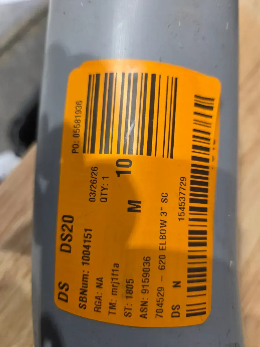 3 in. 90° Schedule 80 Standard Radius Electrical Plain End Elbow (UB9AL-CAR) - image 4