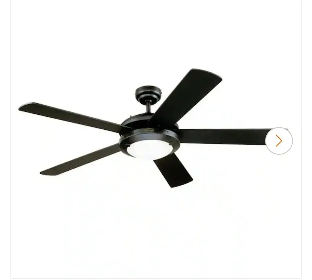 Modern 5-Blade Ceiling Fan with LED Light and Remote Control - image 1