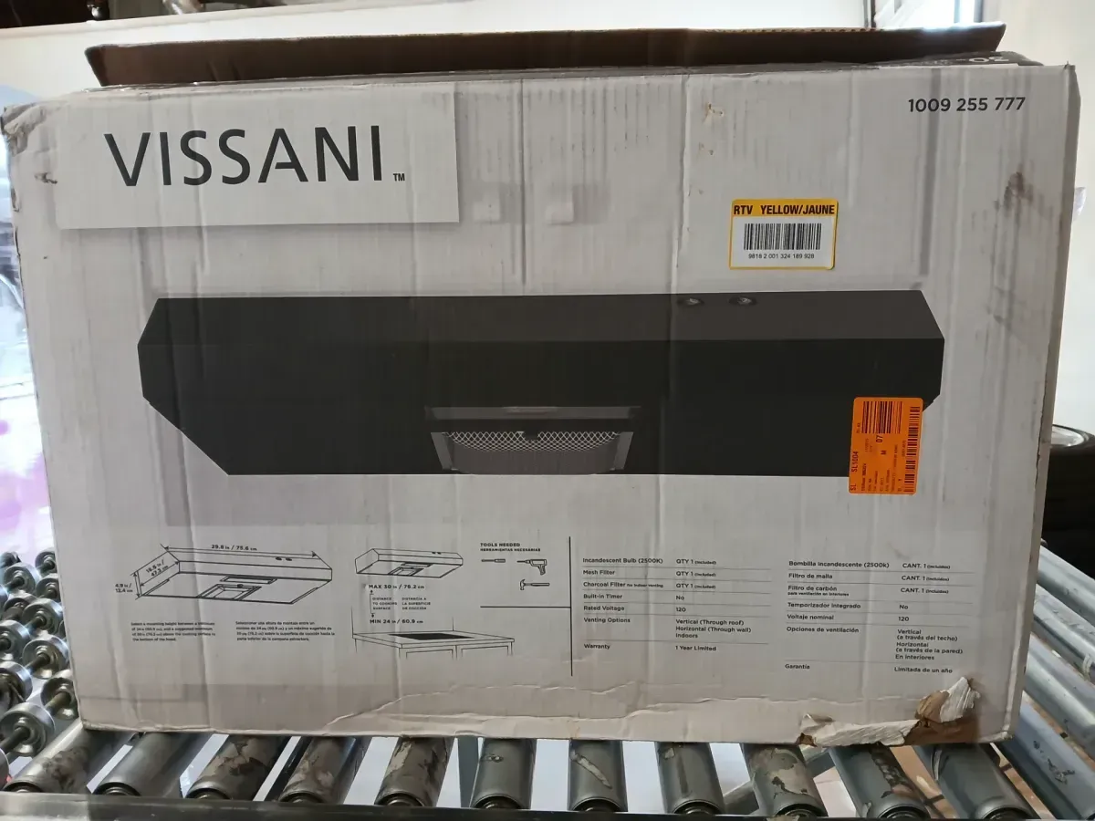 Arno 30 in. 240 CFM Convertible Under Cabinet Range Hood in Black with Lighting and Charcoal Filter - image 3