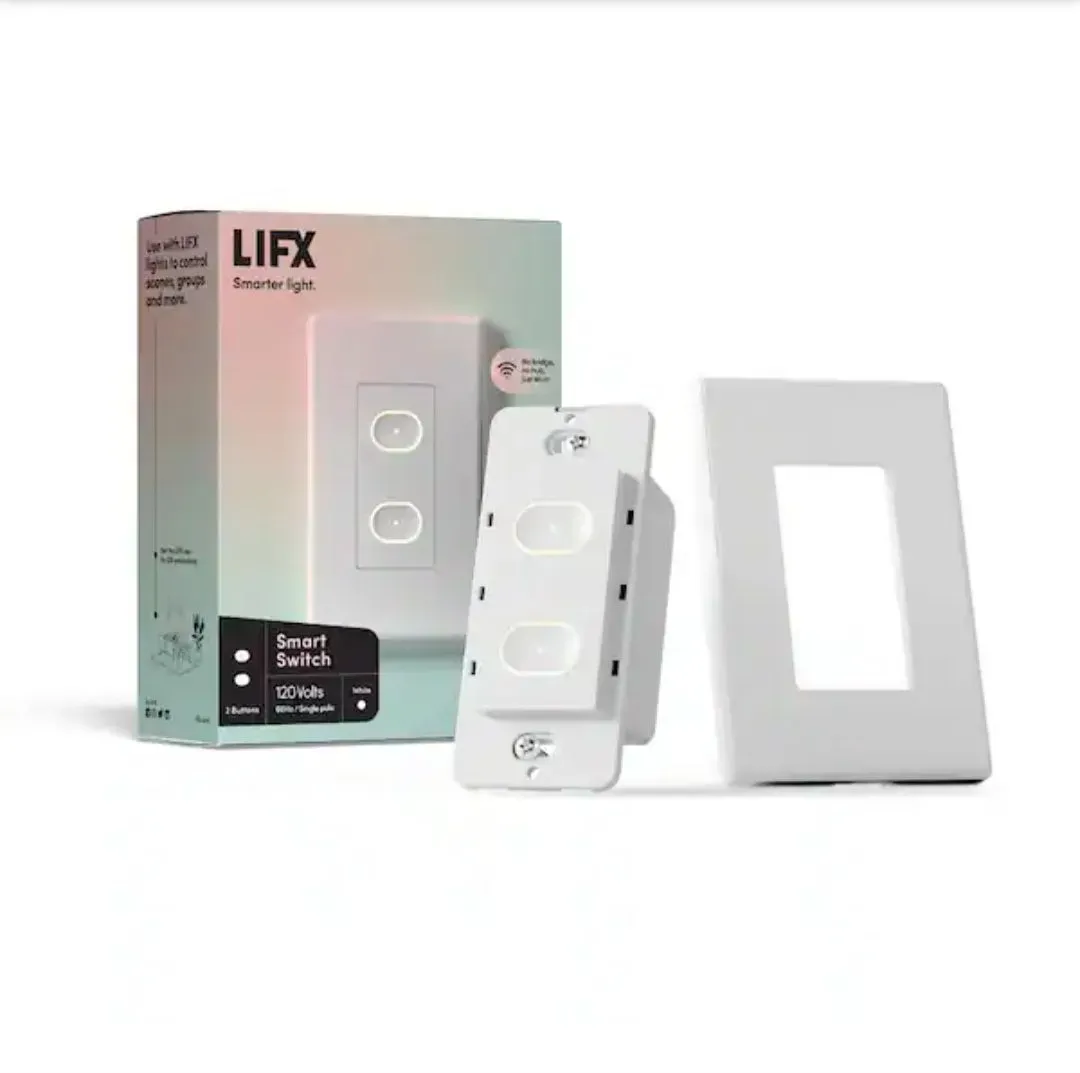 Modern 2-Gang Touch Panel Wall Light Switch - image 2