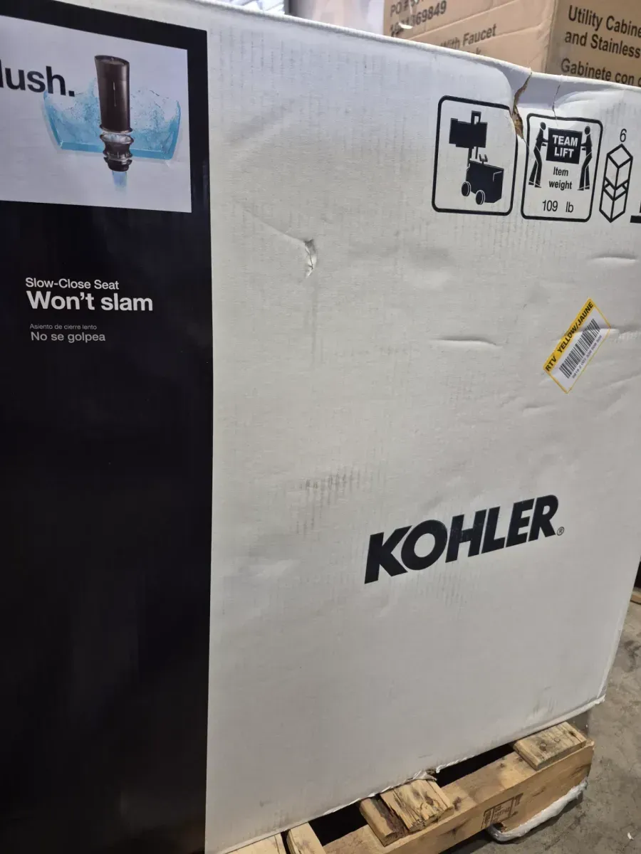 Joist 2-Piece Complete Solution 1.28 GPF Single Flush Elongated Toilet in White (Seat Included) - image 2