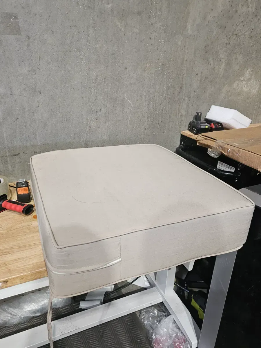 Square Outdoor Patio Deep Seat Cushion in Beige - image 2