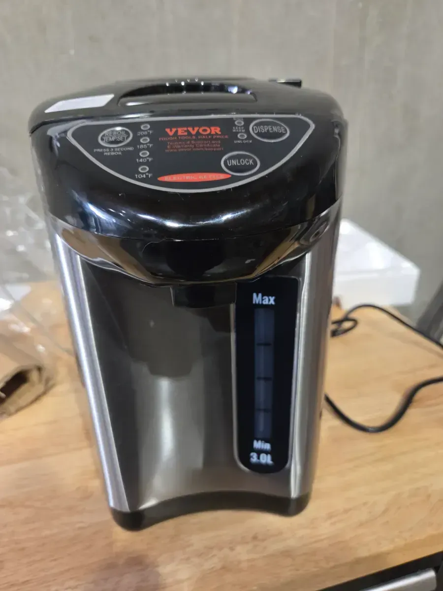 3L Hot Water Dispenser 4-Temp Adjustable Water Boiler 304 SS Countertop Heater 3-Way Dispense Electric Kettle in Black - image 4