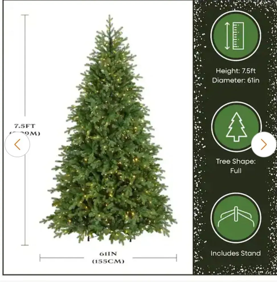 7.5 ft. PowerConnect Princeton Fraser Fir with Dual Color LED Lights - image 2