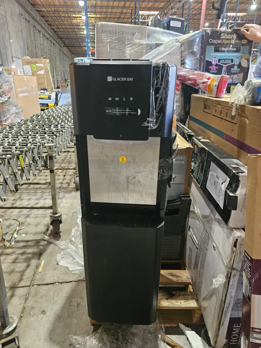 Matte Black and Stainless Steel Bottom Load Water Dispenser - image 2