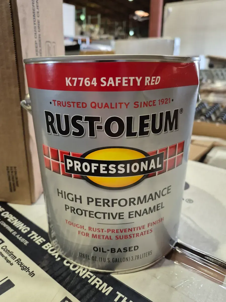 2 gal. High Performance Protective Enamel Gloss Safety Red Oil-Based Interior/Exterior Paint - image 3