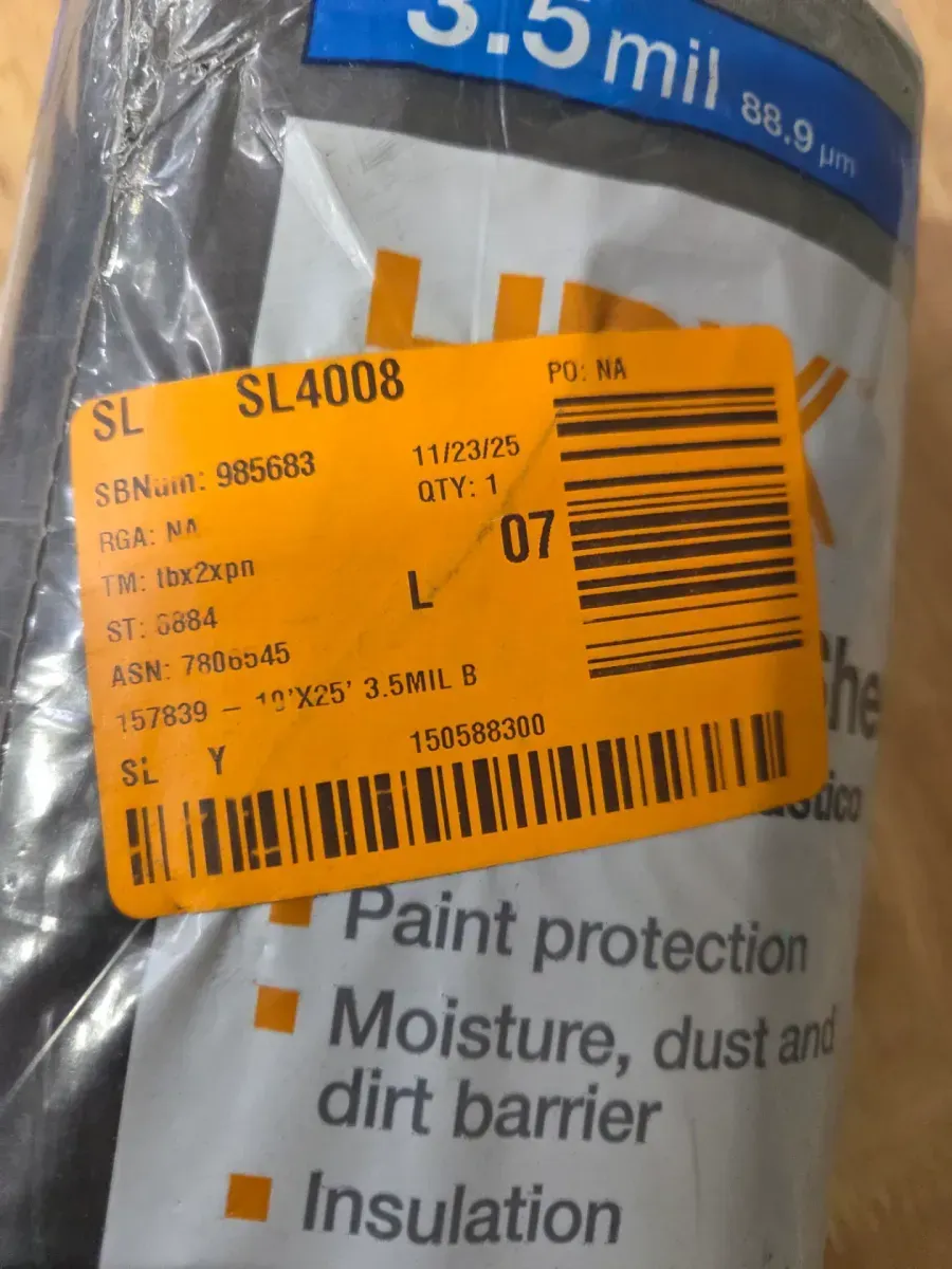 10 ft. x 25 ft. Black 3.5 mil Plastic Sheeting - image 4