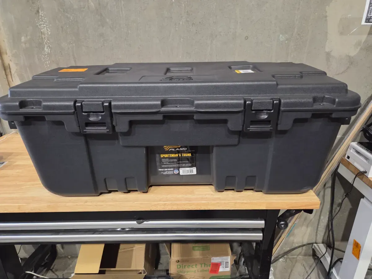 Plano 27-Gal. Hinged Storage Box in Black - image 2