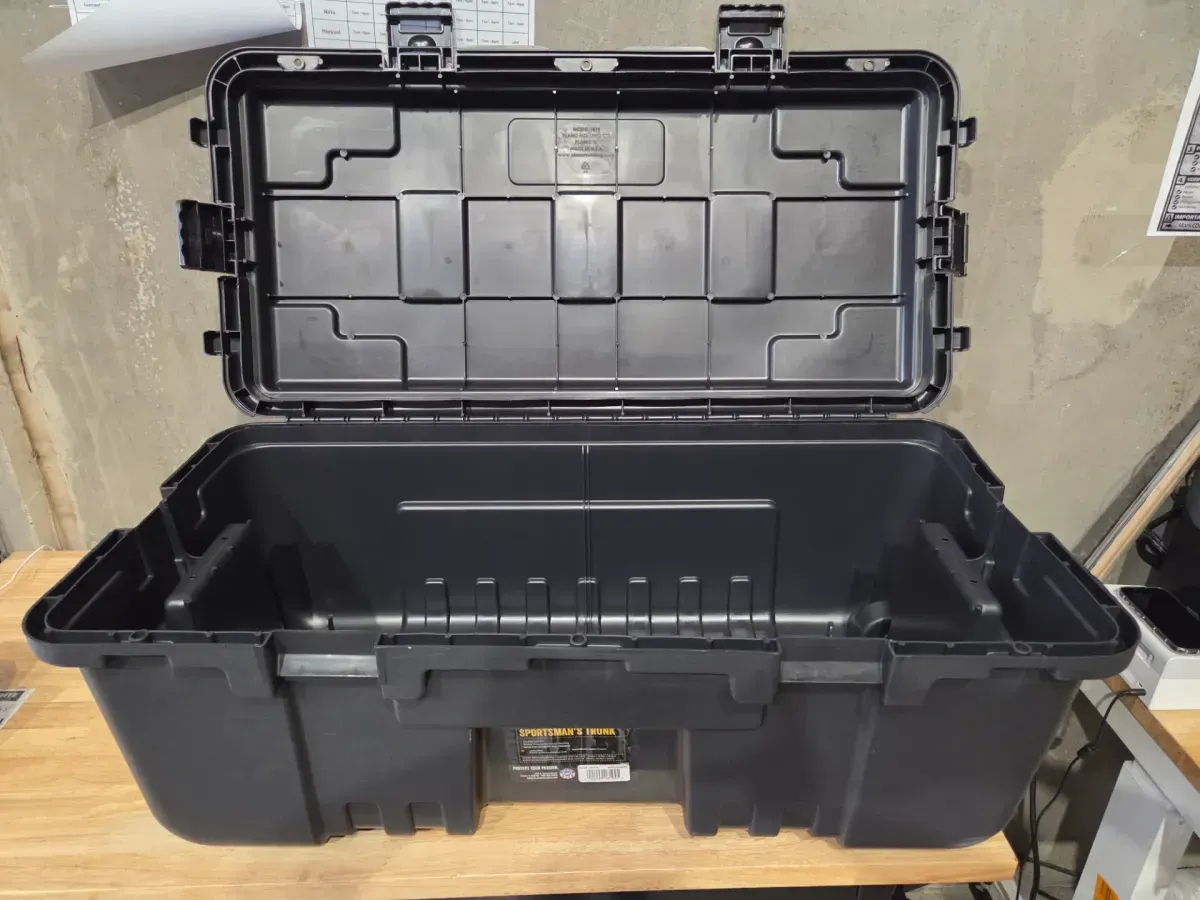 Plano 27-Gal. Hinged Storage Box in Black - image 3