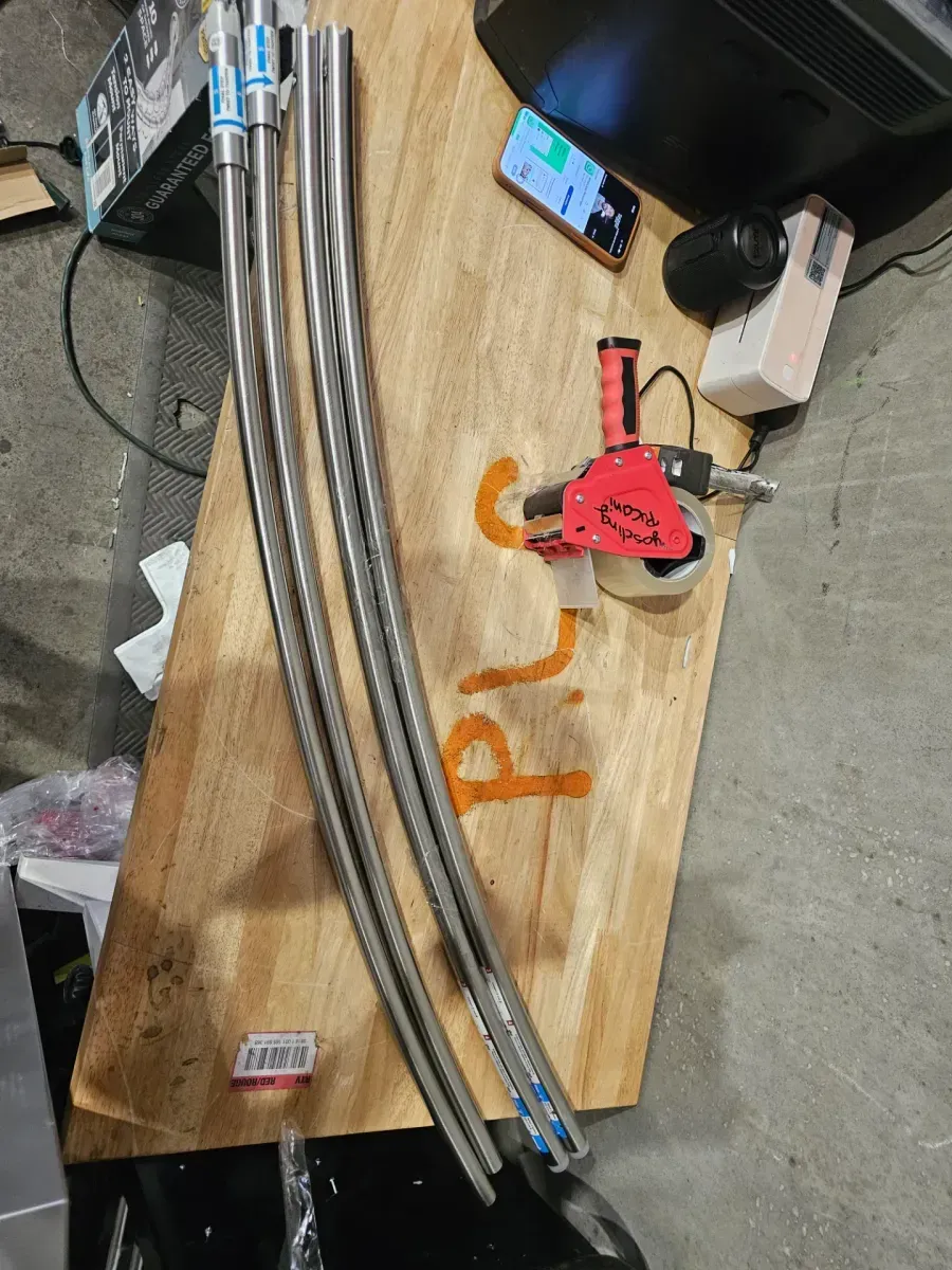 Rustproof 72 in. High-Grade Stainless Steel Dual Mount Double Curved Shower Rod in Brushed Nickel - image 2