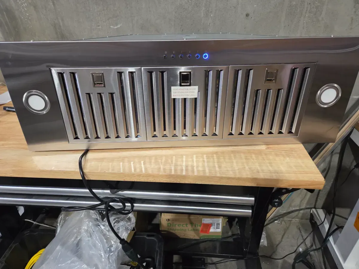 36 in. 400 CFM Convertible Insert Range Hood with Low Noise,Long-Term Warranty,4-Speed Control,Lights in Stainless Steel - image 2