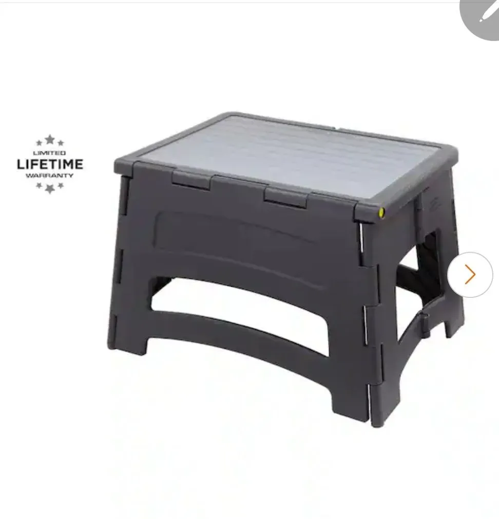 Gorilla Ladders 1-Step Foldable Plastic Step Stool - image 3