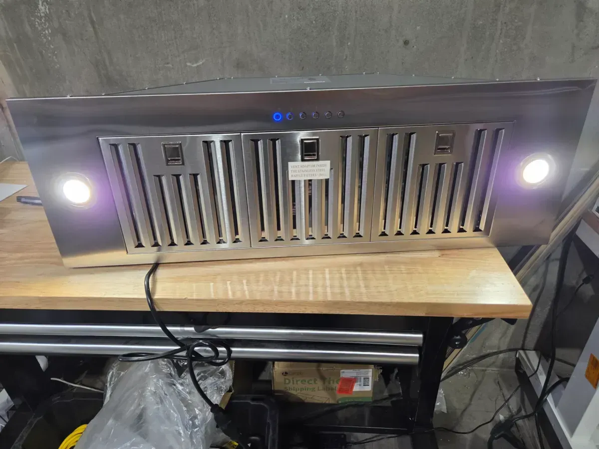 36 in. 400 CFM Convertible Insert Range Hood with Low Noise,Long-Term Warranty,4-Speed Control,Lights in Stainless Steel - image 3