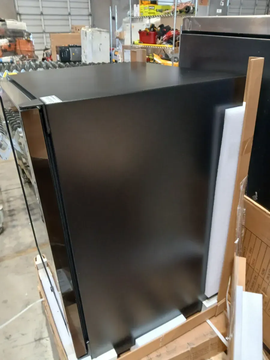 23.5 in. Dual Zone 54-Bottle Undercounter/ Freestanding Wine Cooler in Black with Reversible Door, Removable Shelves - image 5