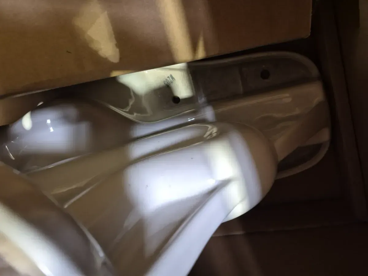 12 in. Rough In Two-Piece 1.28 GPF Single Flush Round Toilet in Biscuit, Seat Included - image 8