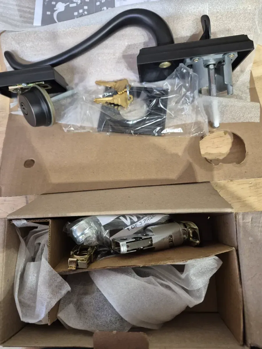 Addison Aged Bronze Single Cylinder Door Handleset with Georgian Knob - image 5