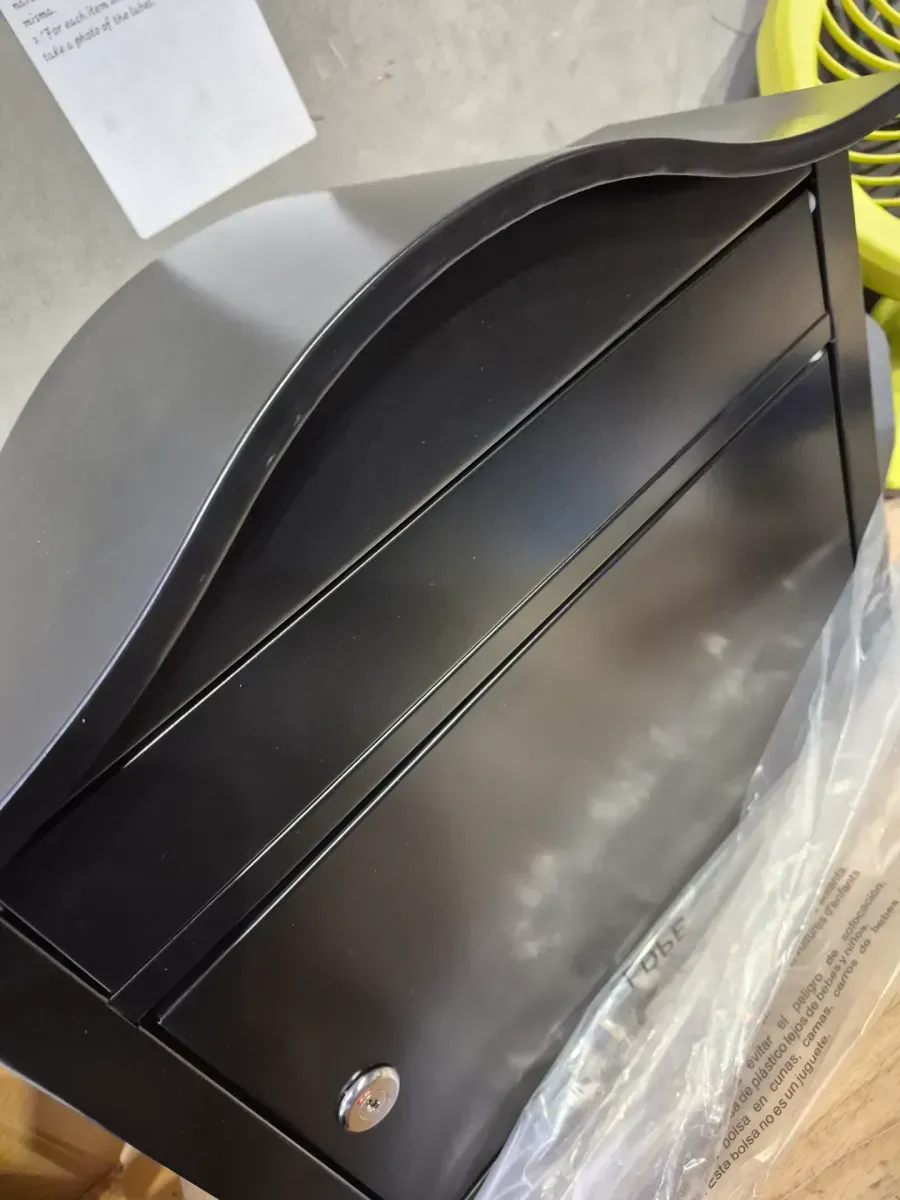 Architectural Mailboxes Saratoga Black, Medium, Steel, Locking Wall Mount Mailbox - image 6