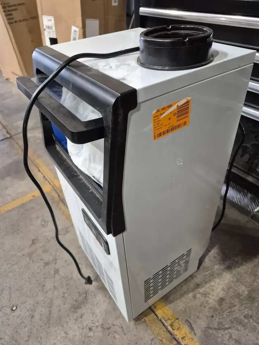 14 in. 120 lbs. Full Size Ice Cubes per day Ice Maker with Water Filter Interior Blue LEDs in Silver Stainless Steel - image 2