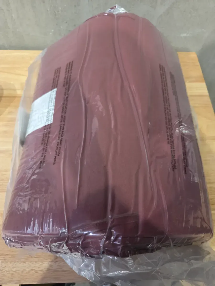 Set of 4 Red Outdoor Patio Chair Seat Cushions with Ties - image 2