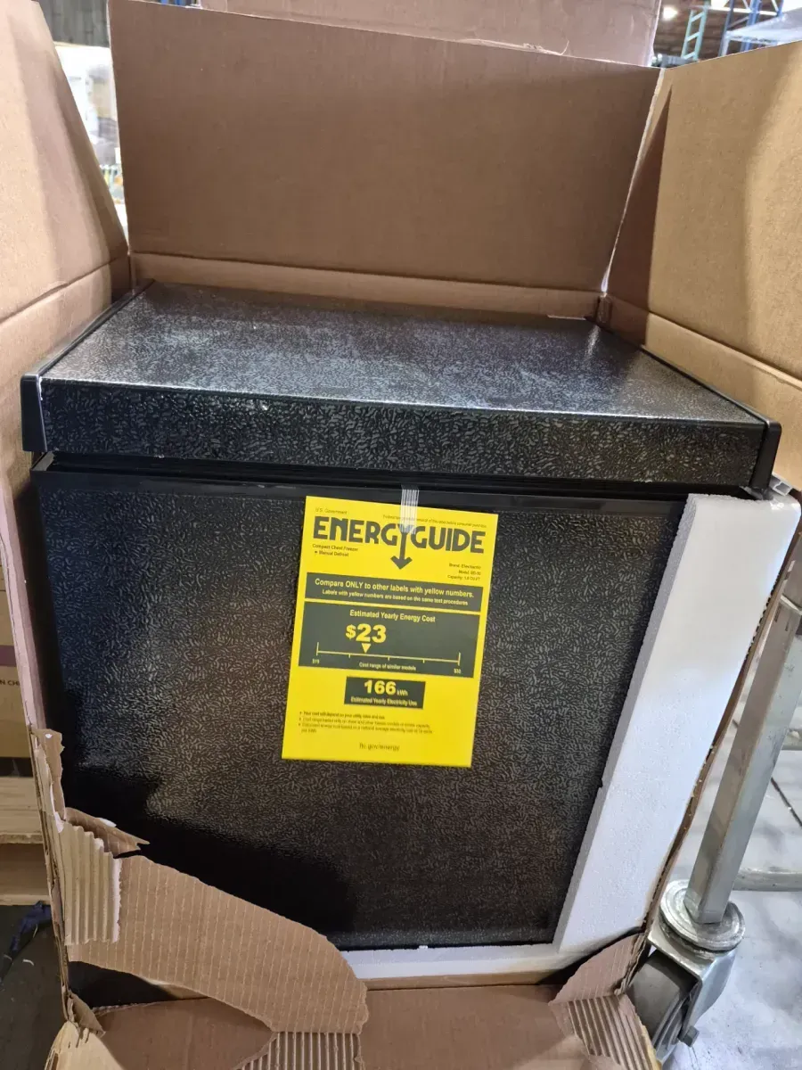 1.1 cu. Ft. Upright Freezer Mini Freezer with lock Reversible Door in Black Energy Star - image 6